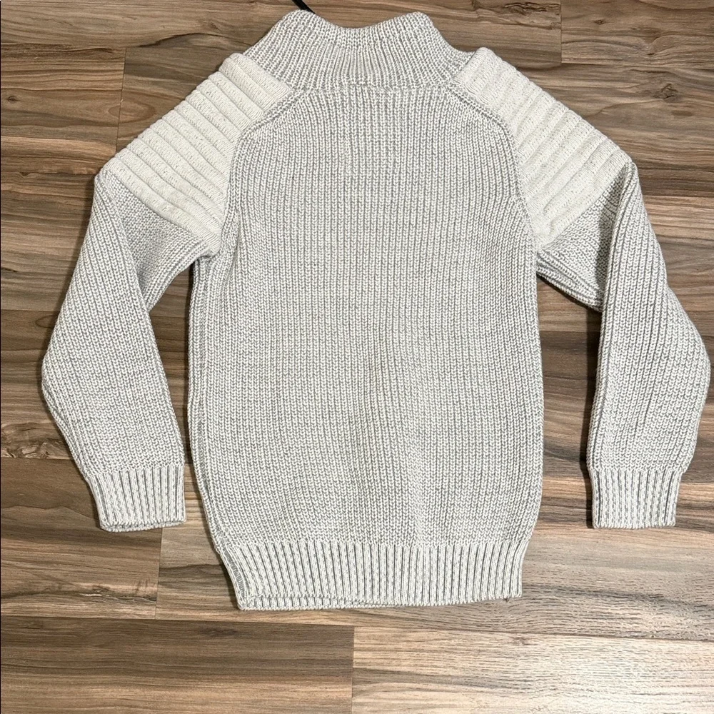 Leif Nelson Chunky Knit Pullover Sweater Shawl Collar Men’s Sz. L Gray